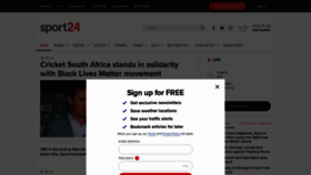 What M.sport24.co.za website looked like in 2020 (3 years ago)