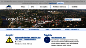 What Mestocernosice.cz website looked like in 2020 (3 years ago)