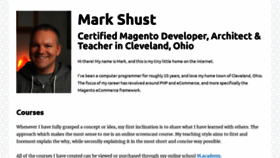 What Markshust.com website looked like in 2020 (3 years ago)