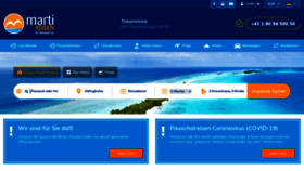 What Martireisen.at website looked like in 2020 (3 years ago)