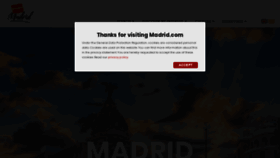 What Madrid.com website looked like in 2020 (3 years ago)