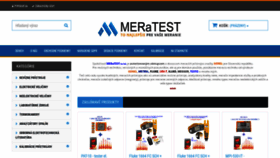 What Meratest.sk website looked like in 2020 (6 years ago)