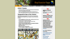 What Maptoaster.com website looked like in 2020 (3 years ago)