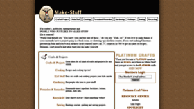 What Make-stuff.com website looked like in 2020 (3 years ago)