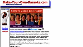 What Make-your-own-karaoke.com website looked like in 2020 (3 years ago)