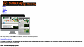 What Makehay.co.uk website looked like in 2020 (3 years ago)