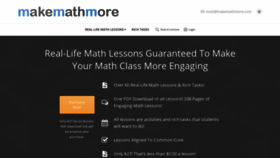 What Makemathmore.com website looked like in 2020 (3 years ago)