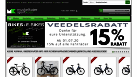 What Muskelkatersport.de website looked like in 2020 (3 years ago)
