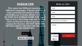 What Makkan.com website looked like in 2020 (3 years ago)