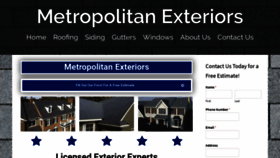 What Metropolitanexteriors.com website looked like in 2020 (3 years ago)