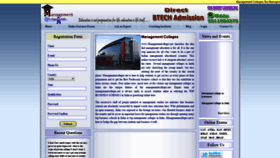 What Managementcolleges.net website looked like in 2020 (3 years ago)