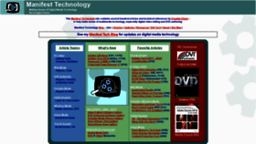 What Manifest-tech.com website looked like in 2020 (3 years ago)
