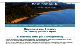 What Maremmaguide.com website looked like in 2020 (3 years ago)