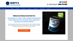 What Martysautopainttoo.com website looked like in 2020 (3 years ago)