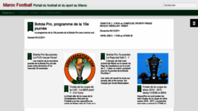 What Maroc-football.com website looked like in 2020 (3 years ago)