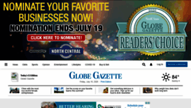 What Masoncityglobegazette.com website looked like in 2020 (3 years ago)