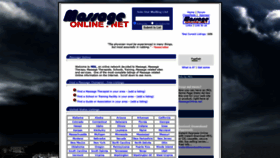 What Massageonline.net website looked like in 2020 (3 years ago)
