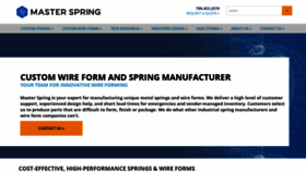 What Masterspring.com website looked like in 2020 (3 years ago)