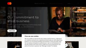 What Mastercardbusiness.com website looked like in 2020 (3 years ago)