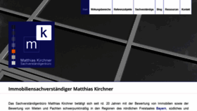 What Matthias-kirchner.de website looked like in 2020 (3 years ago)