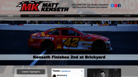 What Mattkenseth.com website looked like in 2020 (3 years ago)