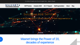 What Maxnet-tech.com website looked like in 2020 (3 years ago)