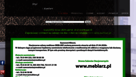 What Meblarz.pl website looked like in 2020 (5 years ago)