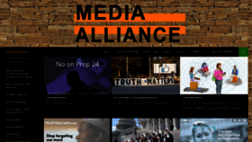 What Media-alliance.org website looked like in 2020 (3 years ago)