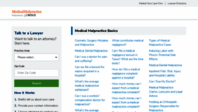 What Medicalmalpractice.com website looked like in 2020 (3 years ago)