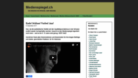 What Medienspiegel.ch website looked like in 2020 (3 years ago)