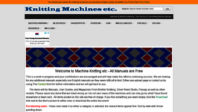 What Machineknittingetc.com website looked like in 2020 (3 years ago)