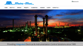 What Metromac.com website looked like in 2020 (3 years ago)