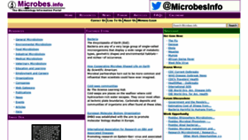 What Microbes.info website looked like in 2020 (3 years ago)