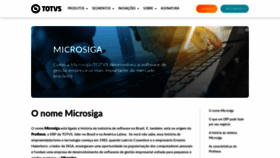 What Microsiga.com.br website looked like in 2020 (3 years ago)