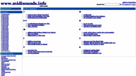 What Midisounds.info website looked like in 2020 (3 years ago)