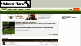 What Midwest-horse.com website looked like in 2020 (3 years ago)