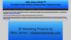 What Mikejamesmedia.com website looked like in 2020 (3 years ago)