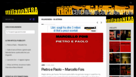 What Milanonera.com website looked like in 2020 (3 years ago)