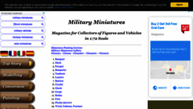 What Miniatures.de website looked like in 2020 (6 years ago)