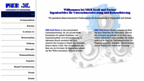 What Mkr-kraft.de website looked like in 2020 (3 years ago)