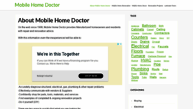 What Mobilehomedoctor.com website looked like in 2020 (3 years ago)