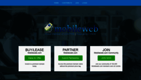 What Mobileweb.com website looked like in 2020 (3 years ago)