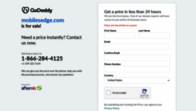 What Mobilesedge.com website looked like in 2020 (3 years ago)