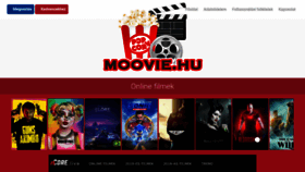 What Moovie.hu website looked like in 2020 (3 years ago)