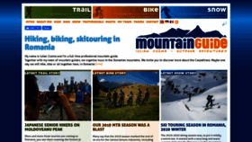 What Mountainguide.ro website looked like in 2020 (3 years ago)