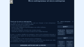 What Micro-entrepreneur.info website looked like in 2020 (3 years ago)