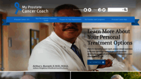 What Myprostatecancercoach.org website looked like in 2020 (3 years ago)