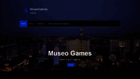 What Museogames.com website looked like in 2020 (3 years ago)