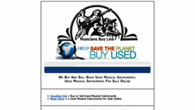 What Musiciansbuyline.com website looked like in 2020 (3 years ago)