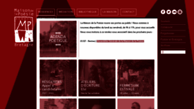 What Maisondelapoesie-rennes.org website looked like in 2020 (3 years ago)